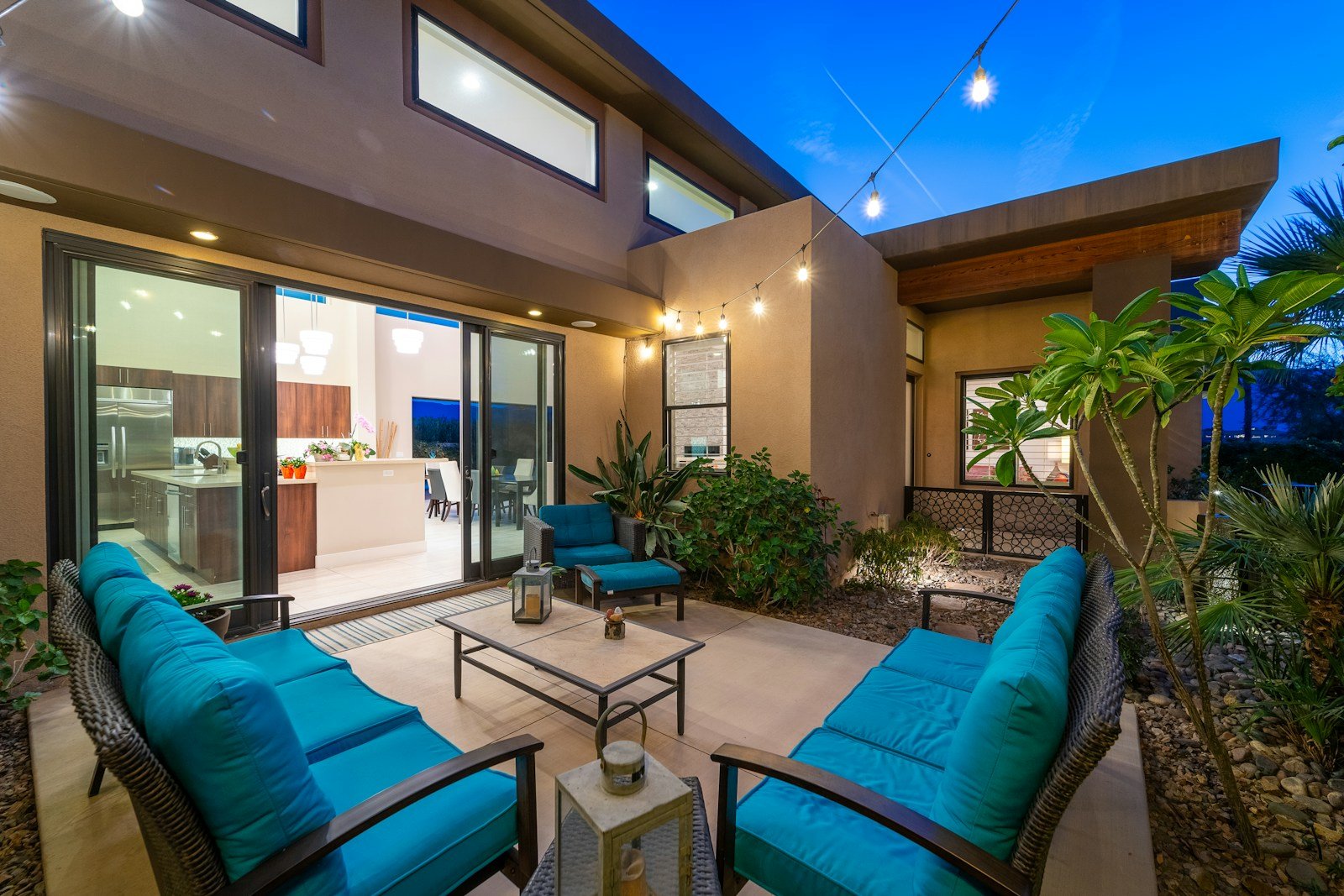 Inviting patio with outdoor seating